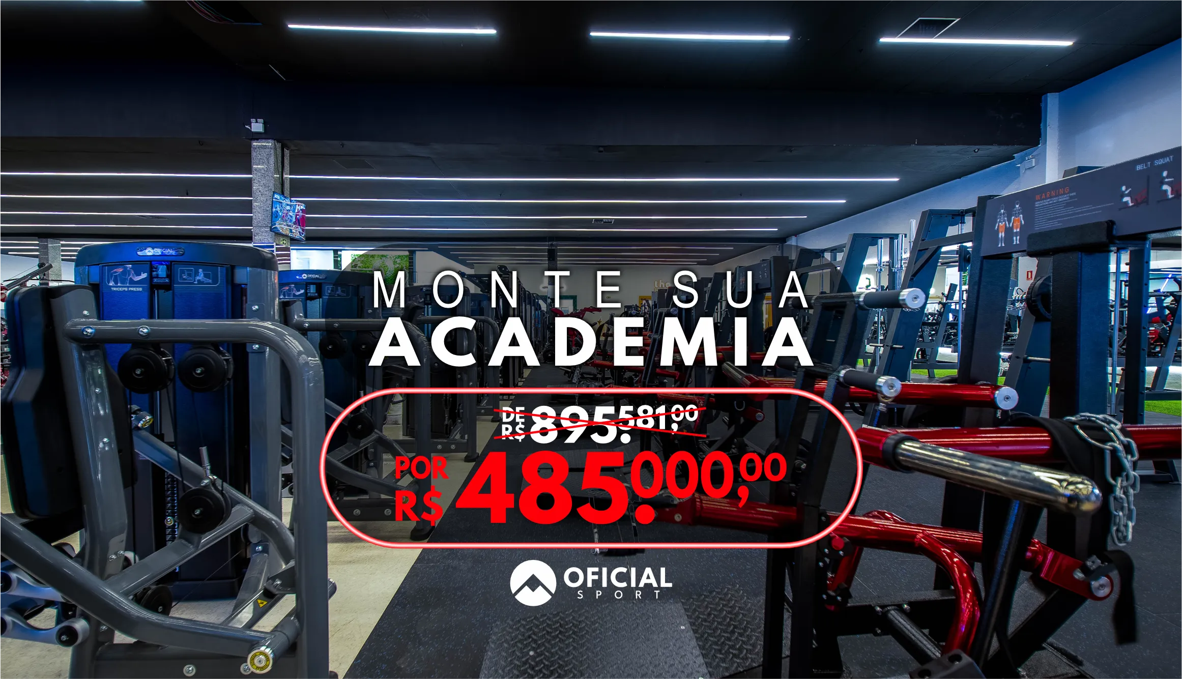 Monte sua academia Oficial Sport